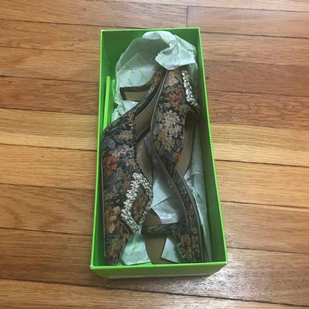 Brit Luster Floral Heels